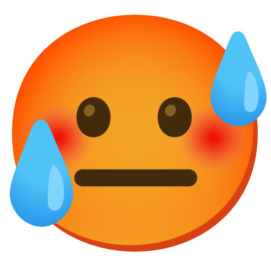 hot face neutral face