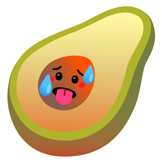 hot face avocado