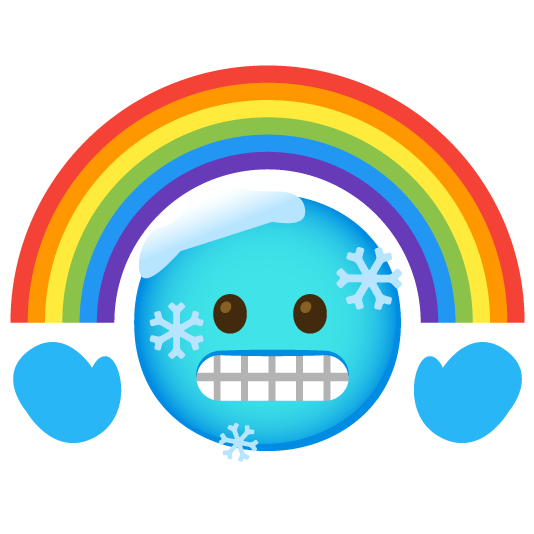 cold face rainbow