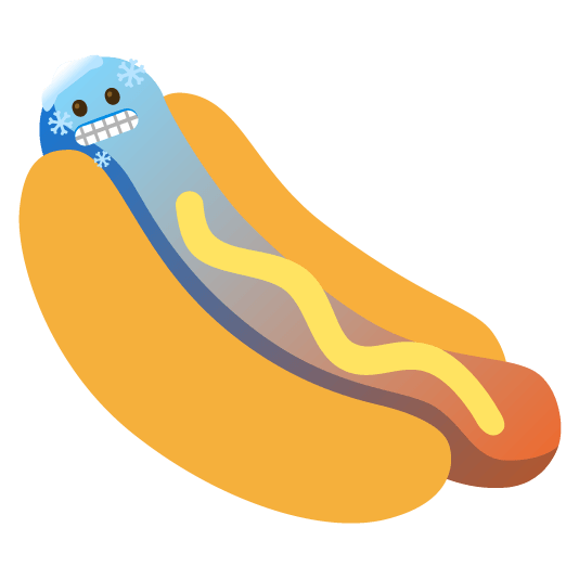 cold face hotdog