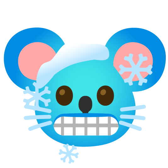 cold face mouse