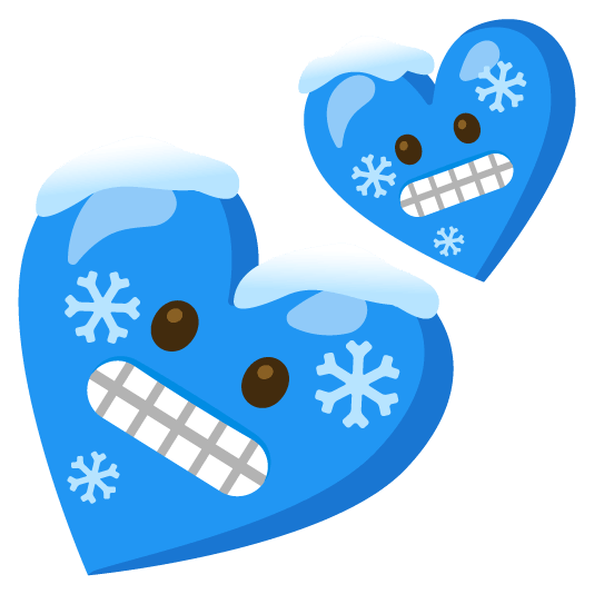 cold face two hearts