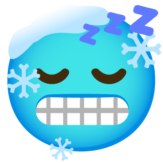 cold face sleeping