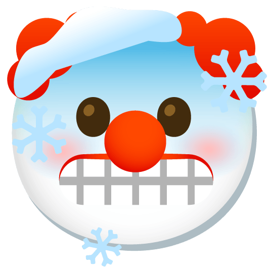 cold face clown face