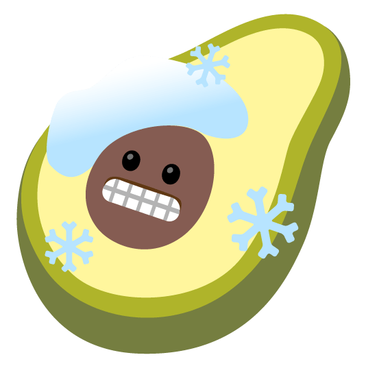 cold face avocado