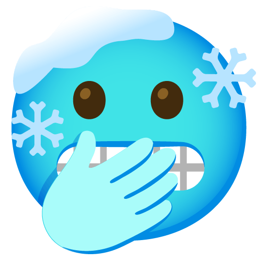 cold face yawning face