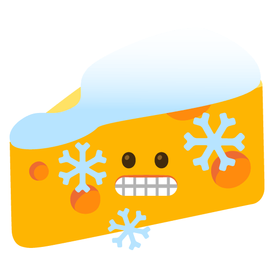 cold face cheese wedge