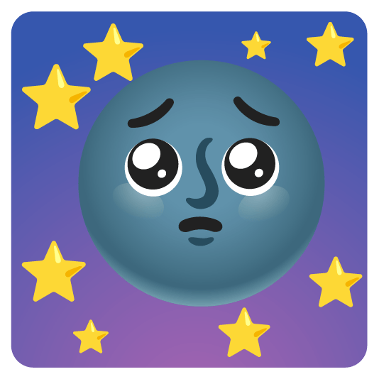 pleading face new moon with face