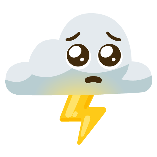 pleading face lightning