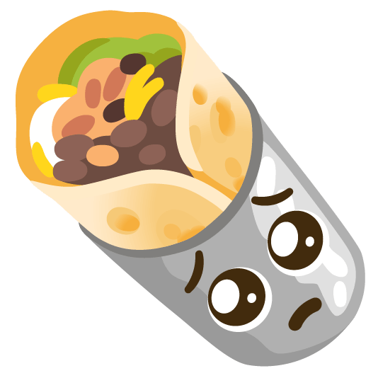 pleading face burrito