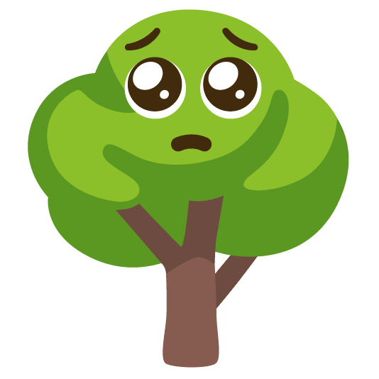 pleading face deciduous tree