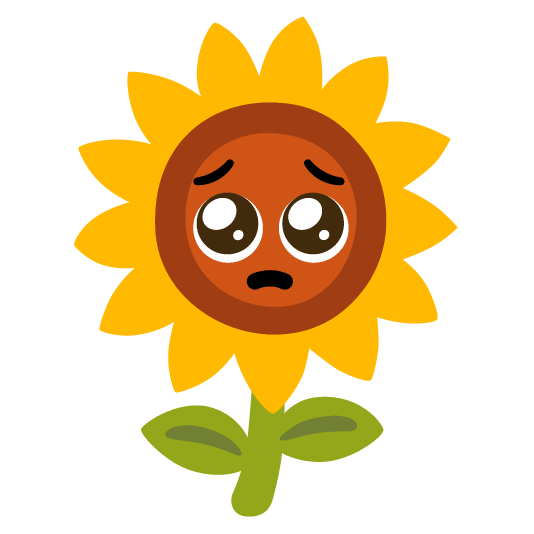 pleading face sunflower