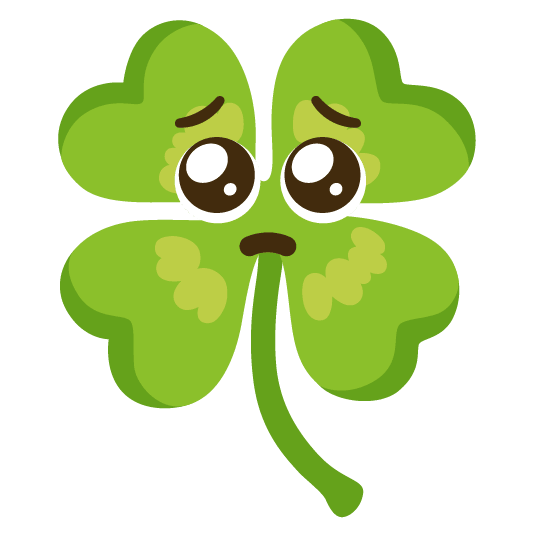 pleading face four leaf clover