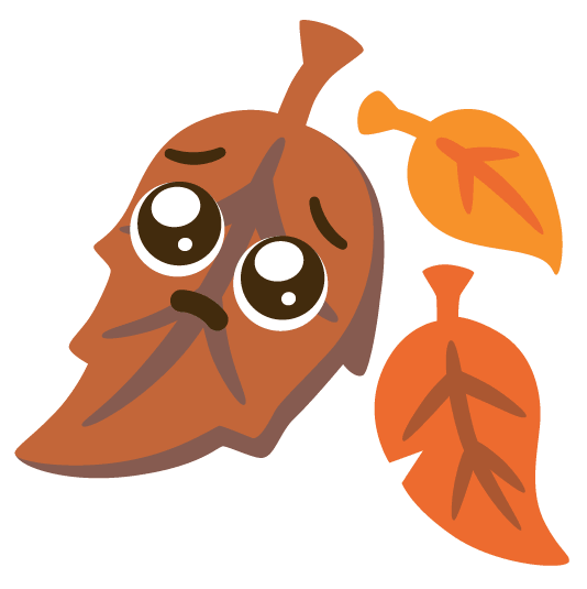 pleading face fallen leaf