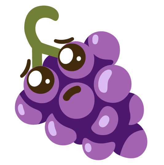 pleading face grapes