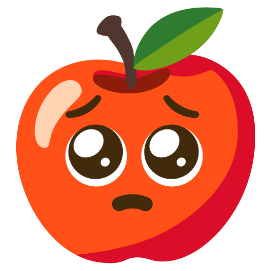 pleading face apple