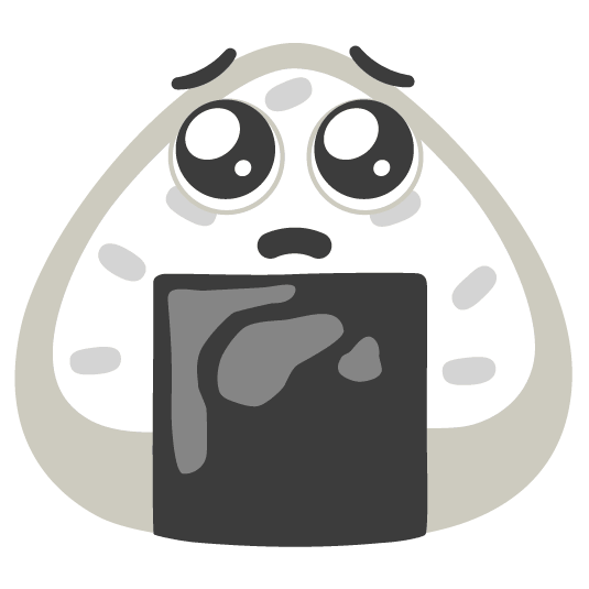 pleading face rice ball