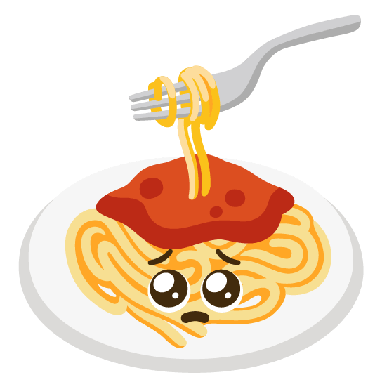 pleading face spaghetti
