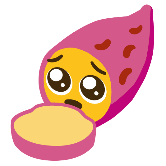 pleading face sweet potato