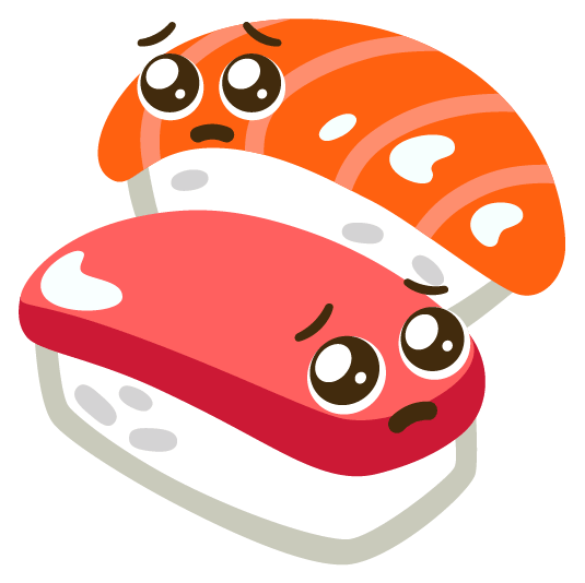 pleading face sushi