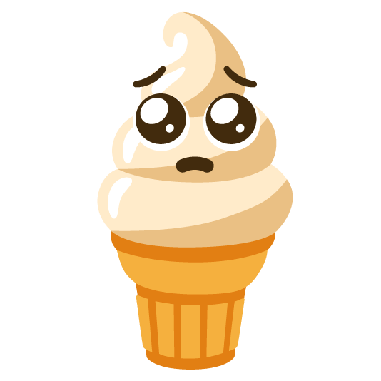 pleading face icecream