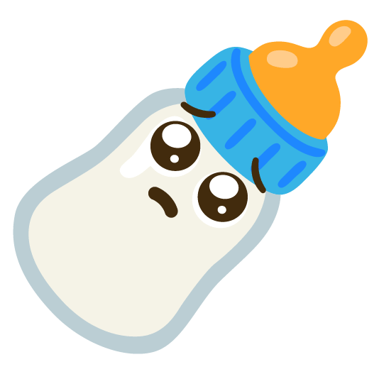 pleading face baby bottle