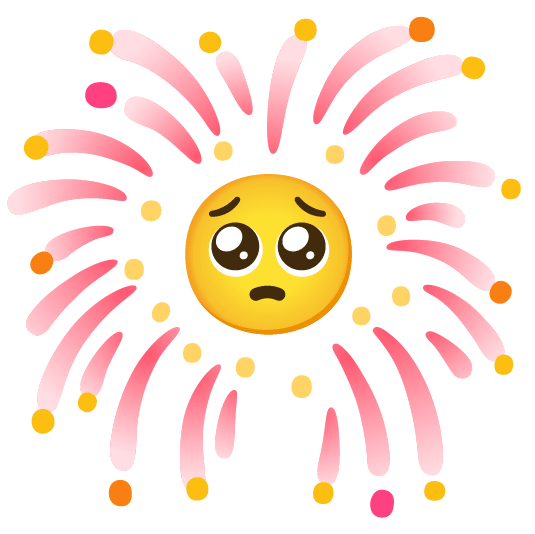 pleading face fireworks