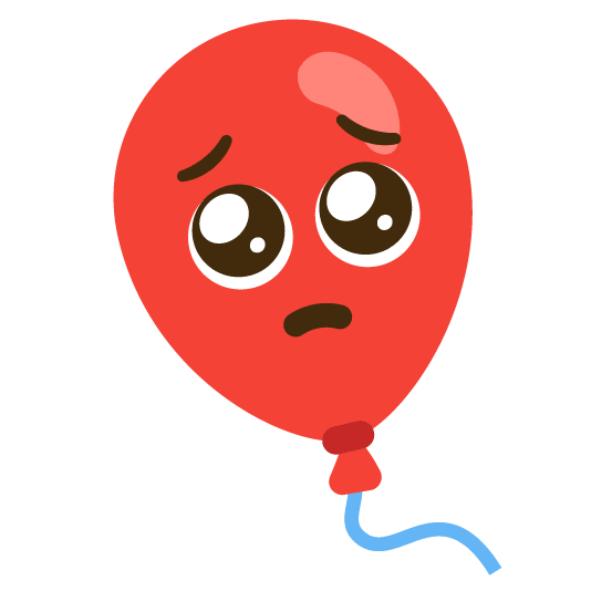 pleading face balloon