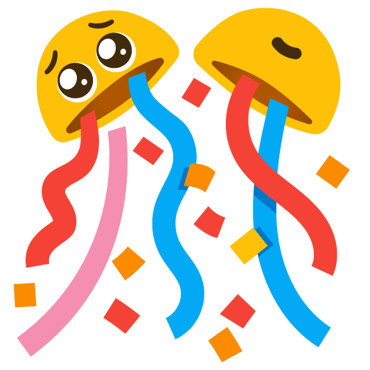 pleading face confetti ball