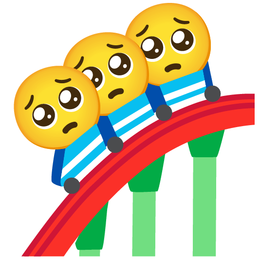 pleading face roller coaster
