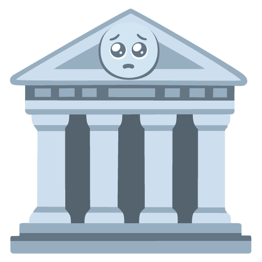 pleading face classical building