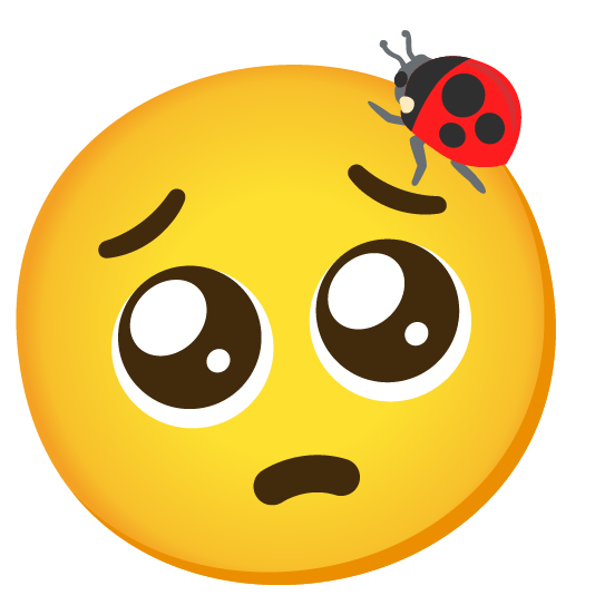 pleading face ladybug