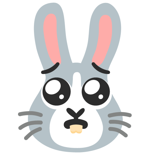 pleading face rabbit
