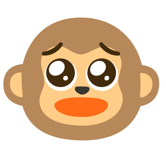 pleading face monkey face