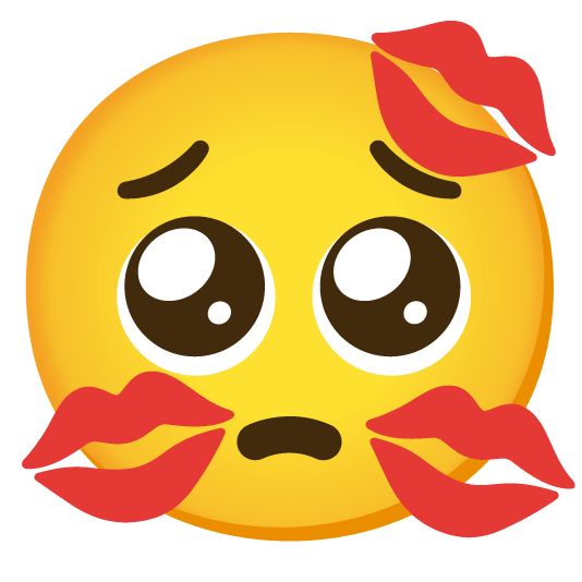 pleading face kiss