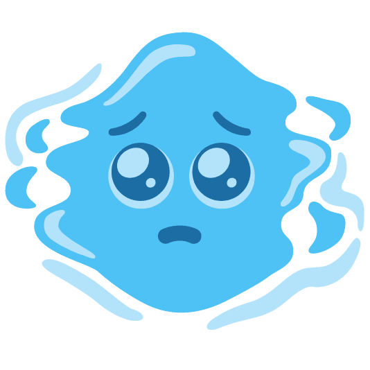 pleading face droplet