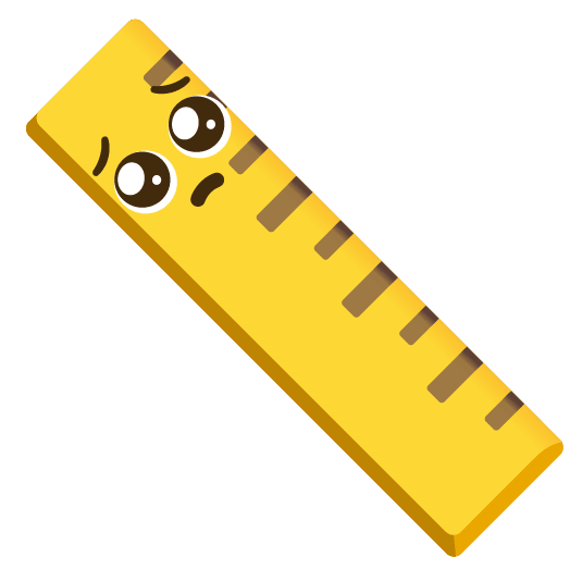 pleading face straight ruler