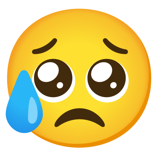 pleading face disappointed relieved