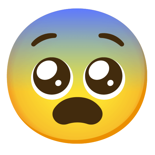 pleading face fearful