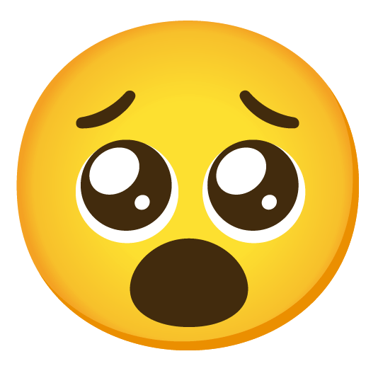 pleading face open mouth