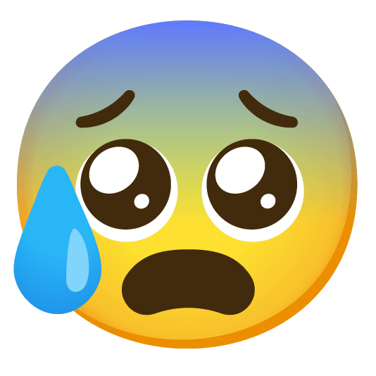 pleading face cold sweat