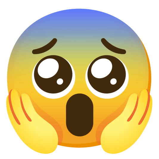 pleading face scream