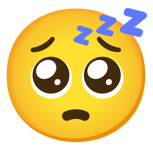 pleading face sleeping