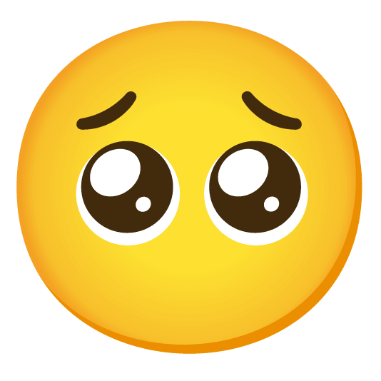 pleading face no mouth