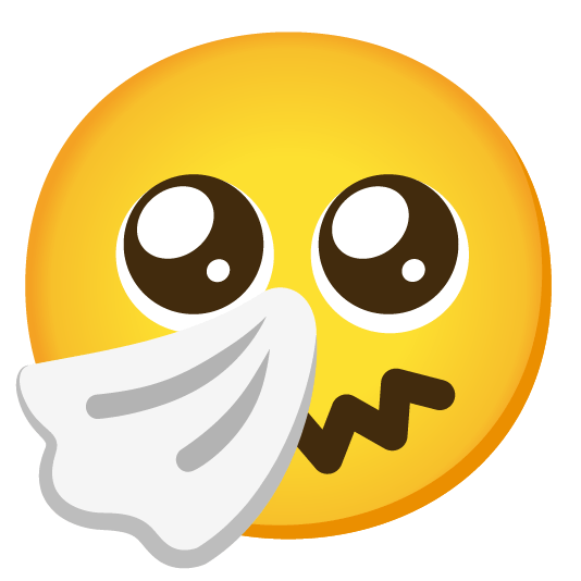 pleading face sneezing face