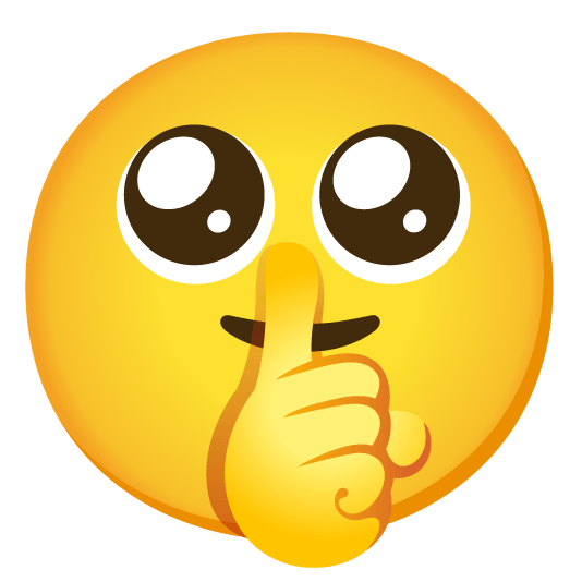 pleading face shushing face