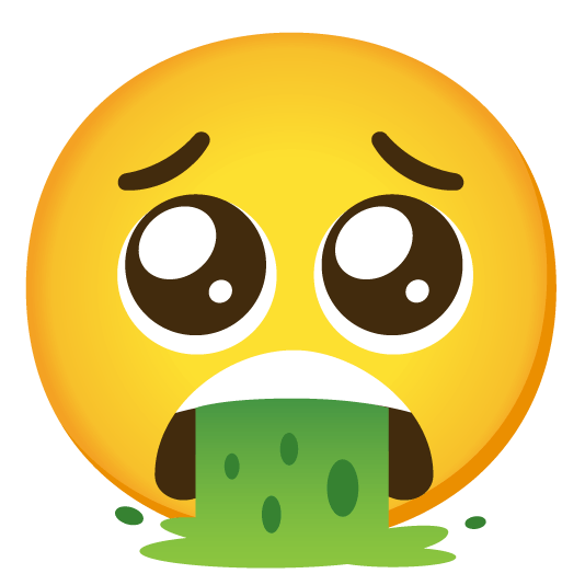 pleading face face vomiting