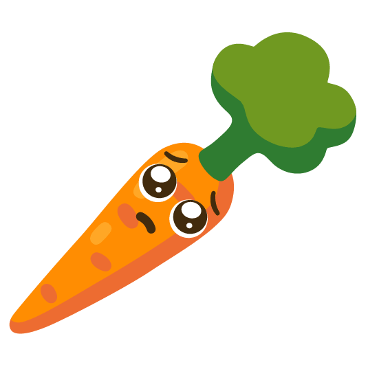 pleading face carrot