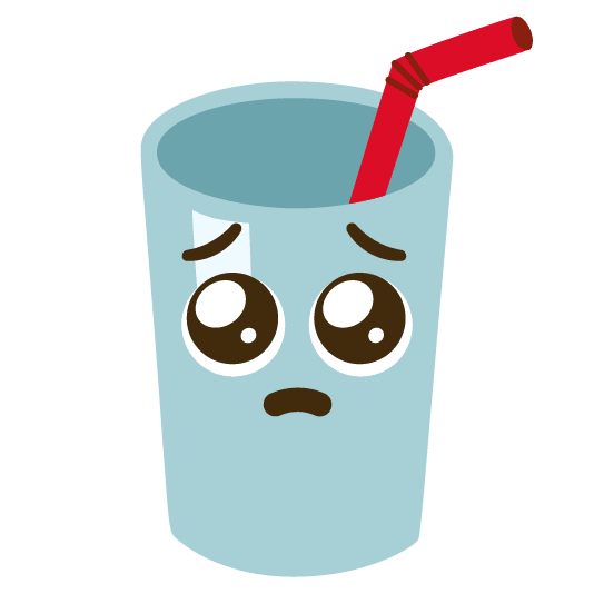 pleading face cup with straw