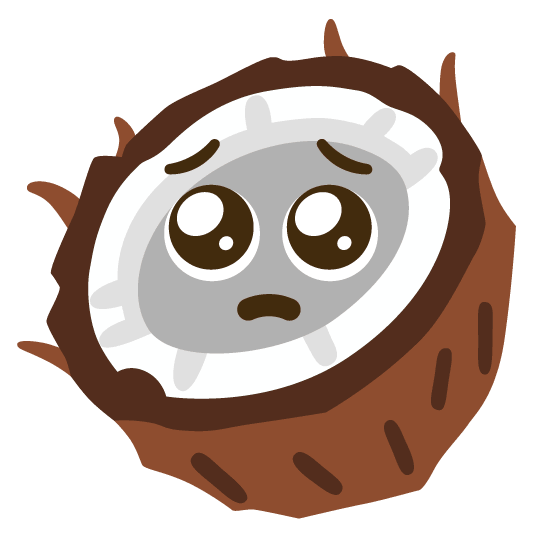 pleading face coconut